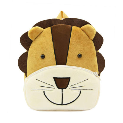 Ladyzone Toddler Backpack Zoo Animals Backpacks Cute Plush Bag Cartoon 10" Preschool Book Bag For 2+ Years Girls Boys