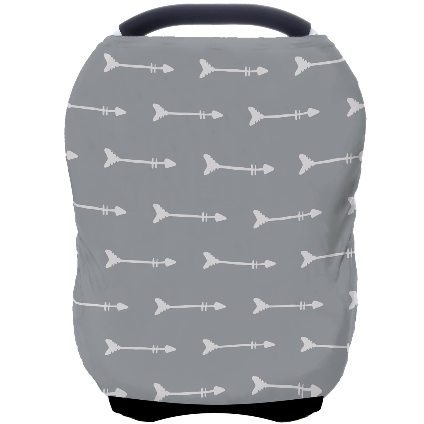 Car Seat Covers Canopy Cover - Multi-use Cover Carseat Canopy, Breathable Breastfeeding Cover, Car Seat Covers for Bbies, Boys & Girls Shower Gifts (Dark Blue Dinosaur)