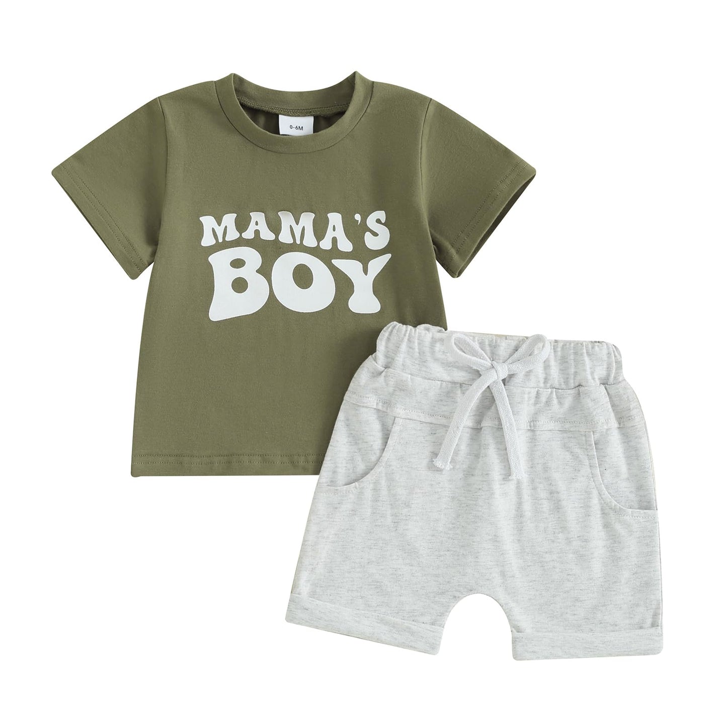 Kupretty Baby Boy Clothes Toddler Summer Outfit Short Sleeve T-Shirt Tee Tops Joggers Casual Shorts 2Pcs Clothing Set