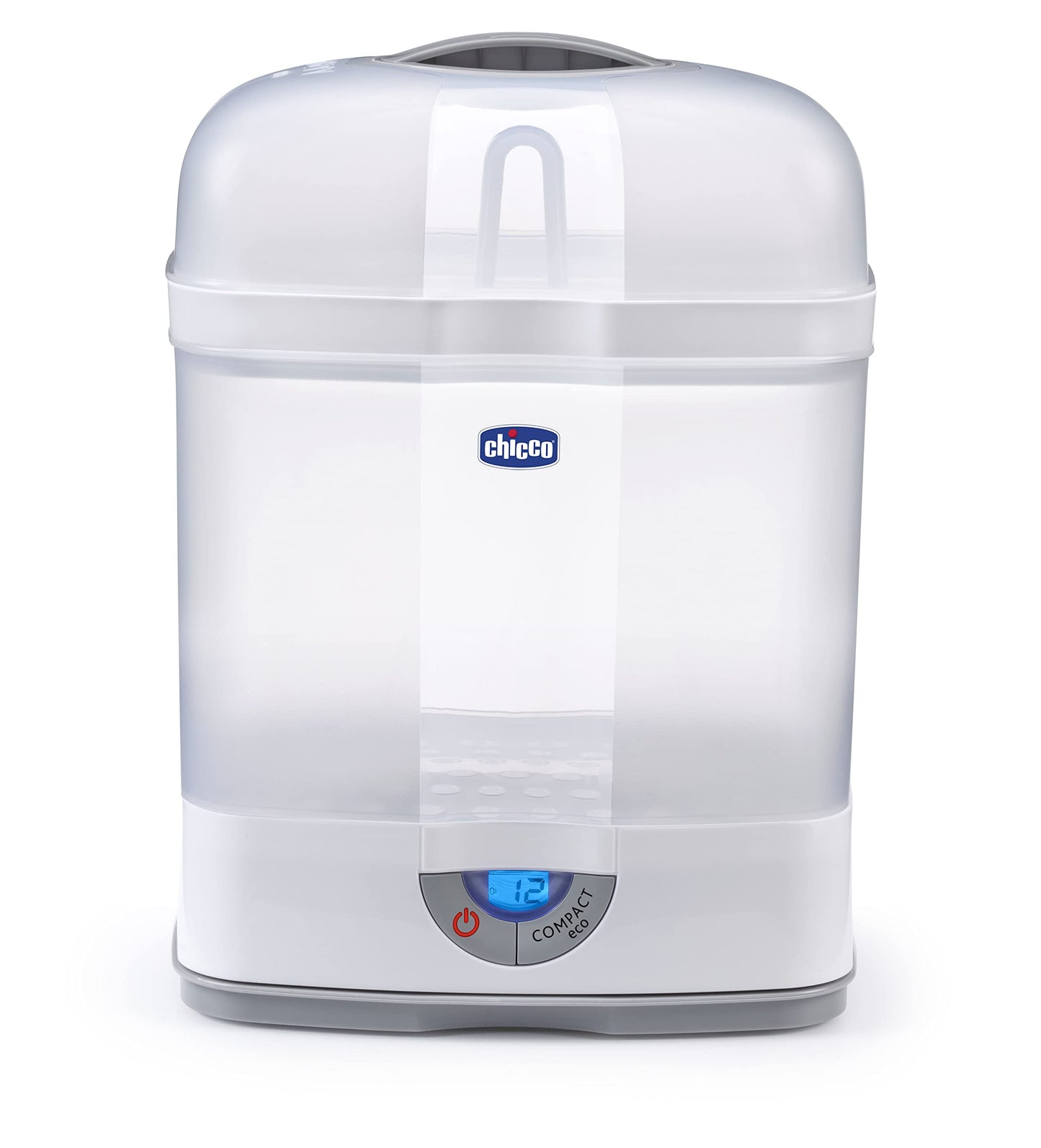 Chicco Advanced Electric Steam Sterilizer & Dryer for Baby Bottles, Feeding Accessories and More | Eliminates 99.9% of Germs | 4 Programming Options | 2 Configurations | Automatic Shut-Off