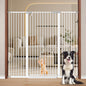 Fairy Baby 51.18" Extra Tall Cat Gate for Doorway, 29.5"-40.5" Extra Wide Pet Gate Dog Barrier Indoor for Cats Dogs, Kid Puppy Dog Gate No Jumping Over & No Climb, Metal Child Safety Proof Gate, Black