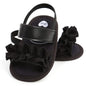 GDSDYM Infant Baby Girls Summer Sandals with Flower Bowknot Soft Sole Wedding Dress Flats Newborn First Walkers Crib Dress Shoes