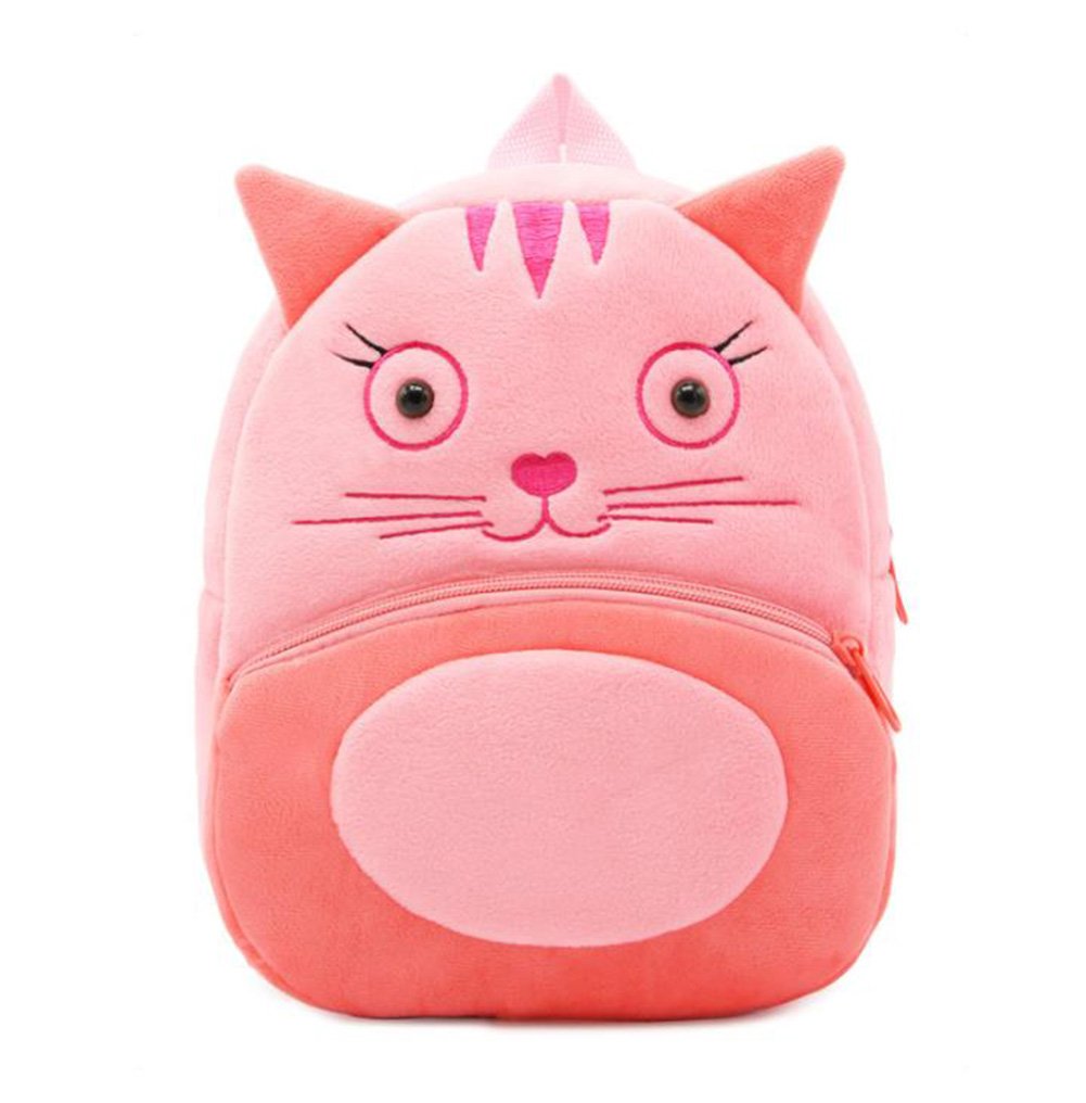 NICE CHOICE Cute Toddler Backpack Toddler Bag Plush Animal Cartoon Mini Travel Bag for Baby Girl Boy 2-6 Years(Grey Elephant)