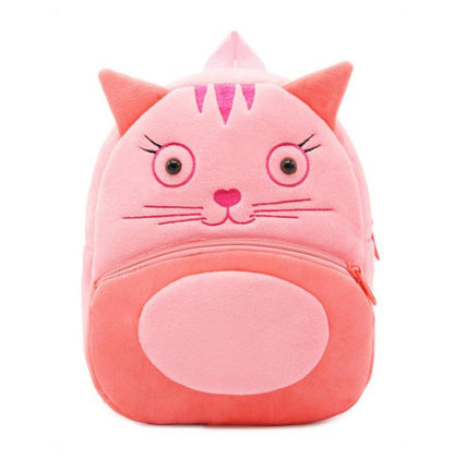 NICE CHOICE Cute Toddler Backpack Toddler Bag Plush Animal Cartoon Mini Travel Bag for Baby Girl Boy 2-6 Years(Grey Elephant)
