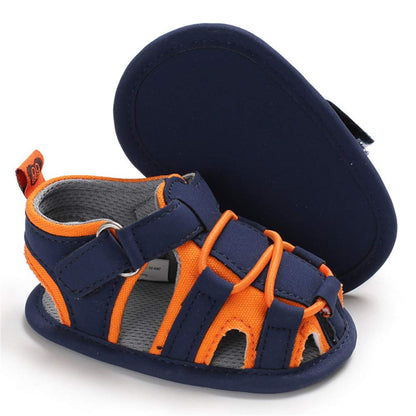 HsdsBebe Infant Baby Boys Girls Summer Beach Sandals Breathable Athletic Anti-slip Soft Sole Newborn First Walker Crib Shoes