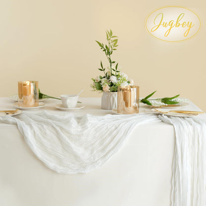 Light Pink Cheesecloth Table Runner 10ft Boho Rustic Gauze Cheese Cloth Spring Decor for Wedding Party Bridal Baby Shower Birthday Table Decorations