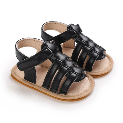 LAFEGEN Baby Boys Girls Summer Sandals 2 Straps Anti Slip Soft Sole Beach Infant Shoes Toddler First Walker Newborn Crib Shoes(3-18Months)