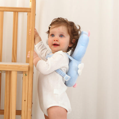 Baby Head Protector Backpack -Soft & Lightweight Pads - Prevents Bebes Backward Fall Astronauts Plush Stuffed