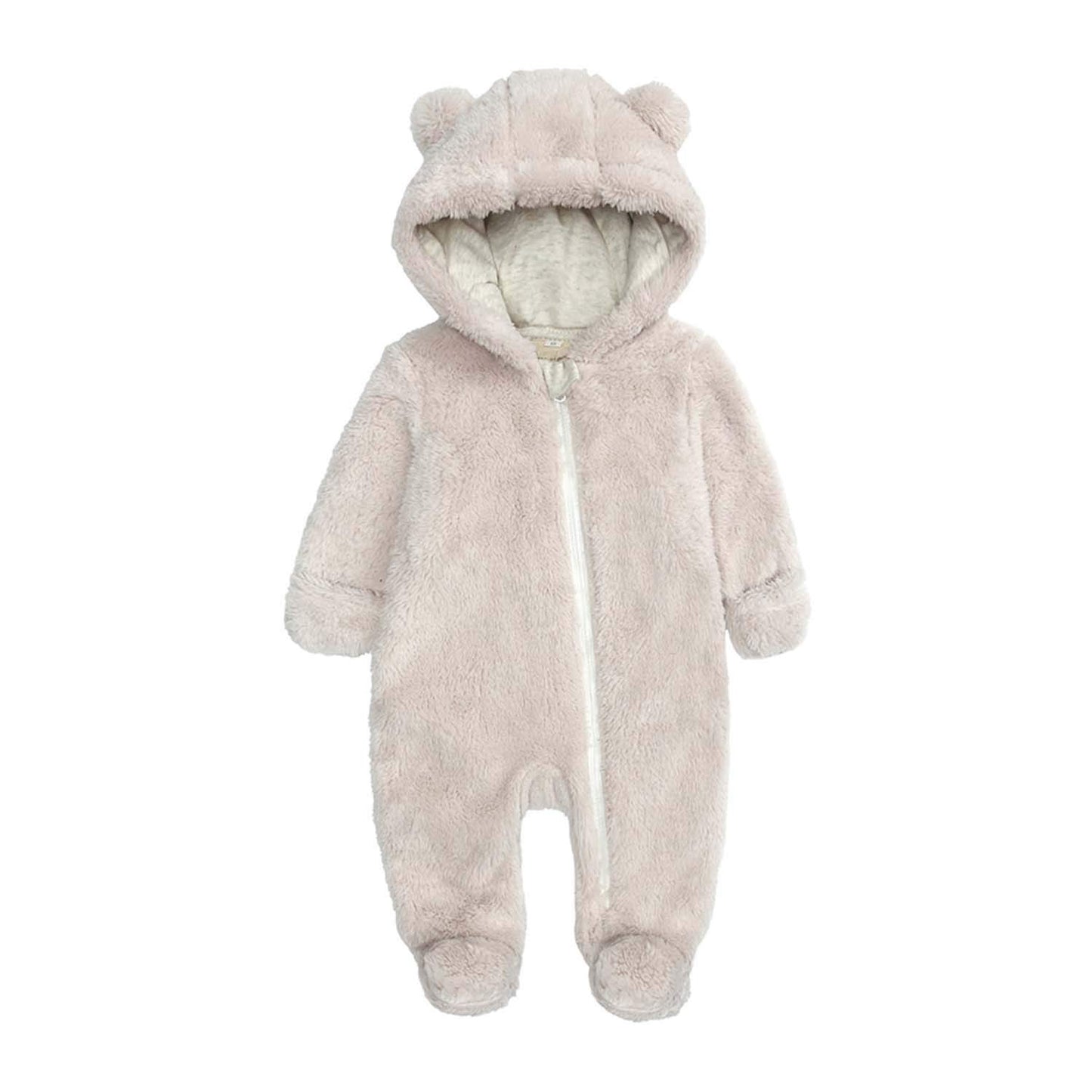 Newborn Baby Jumpsuit Hooded Fleece Rompers Long Sleeve Onesies Outwear Outfits