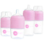 PopYum 9 oz Orange Anti-Colic Formula Making/Mixing/Dispenser Baby Bottle with #2 Medium Flow Nipple, 260 ml, BPA-Free, Natural Latch