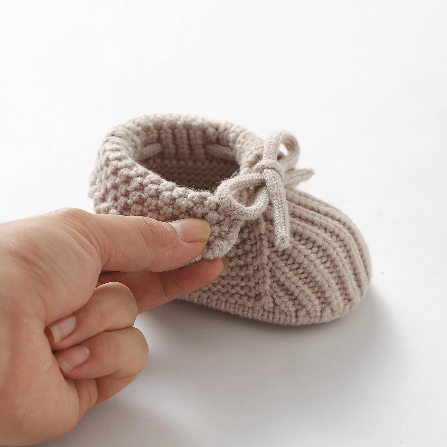 mimixiong Baby Booties Newborn Infant Sock Shoes Hand Knitting Crochet Boy and Girl Cozy Shoes