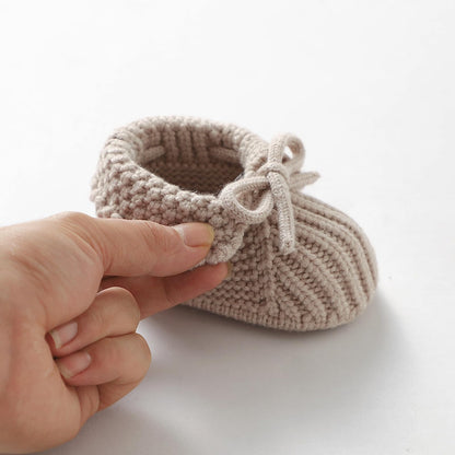 mimixiong Baby Booties Newborn Infant Sock Shoes Hand Knitting Crochet Boy and Girl Cozy Shoes
