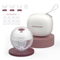 Momcozy M5 Hands-Free Wearable Breast Pump, Double-Sealed Flange for Baby-Like Comfort, 3 Modes & 9 Suction Levels, Portable Electric Pump – 24mm, 2-Pack Quill Gray