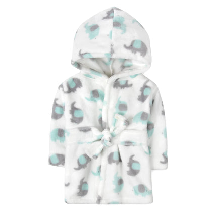 Baby and Infant Bath Robe with Hood and Baby Beach Cover Up for Boys and Girls 0-9 Months (Enchanted Evening)