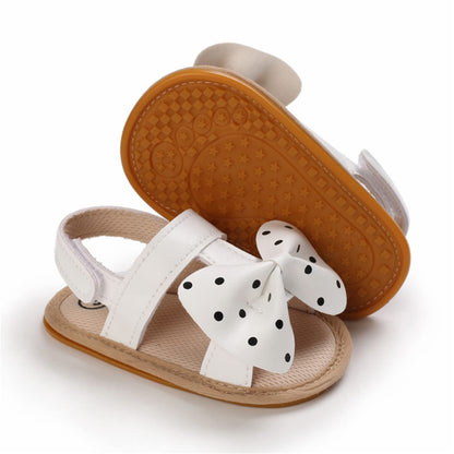 Baby Girl Sandals Summer Crib Shoes Bowknot Soft Sole Infant Girls Princess Dress Flats First Walker Shoes