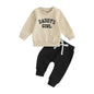 Kaipiclos Toddler Baby Girl Fall Winter Outfit Mamas Girl Long Sleeve Pullover Sweatshirts Jumper Pants Clothes Set