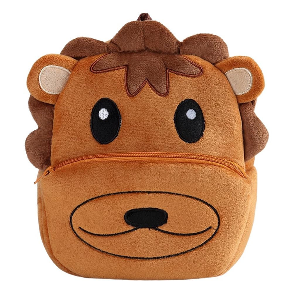 Cute Plush Toddler Backpacks Mini Brown Owl Backpack for Kids Real Littles Backpack for Boy Girl