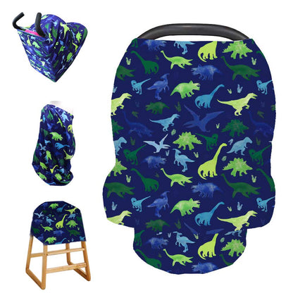 Nursing Cover Breastfeeding, Multi-use Baby CarSeat Cover Girls, Infant Stroller Car Seat Cover, Stretchy Carseat Canopy, Soft Breathable, Peony