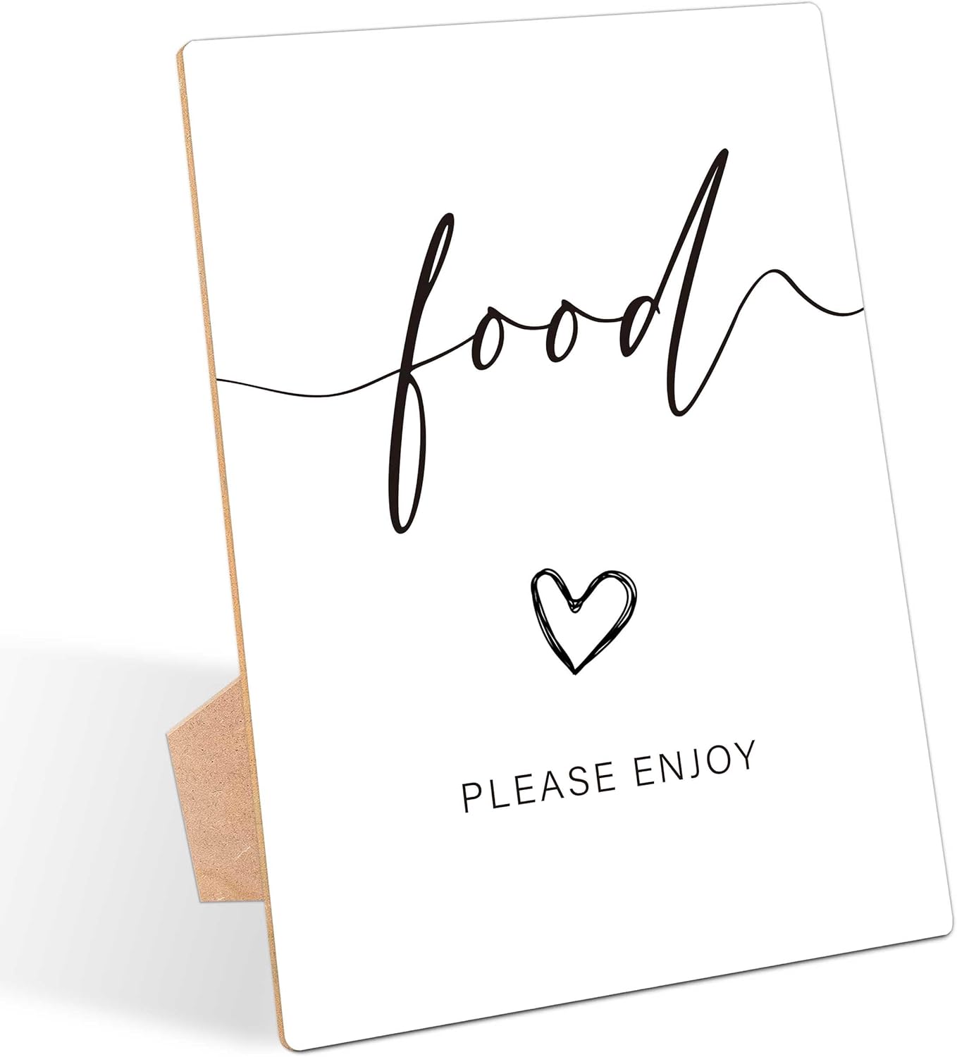 Minimalist Baby Shower Table Sign, Wooden Tabletop Sign with Stand, Modern Baby Shower Supplies, Gender Reveal Party Decorations - RG11