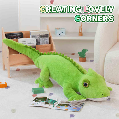 Tezituor 51 inch Giant Alligator Stuffed Animal, 4ft Large Stuffed Crocodile Plush Toy, Hugging Soft Alligator Plush Pillow for Girls Boys