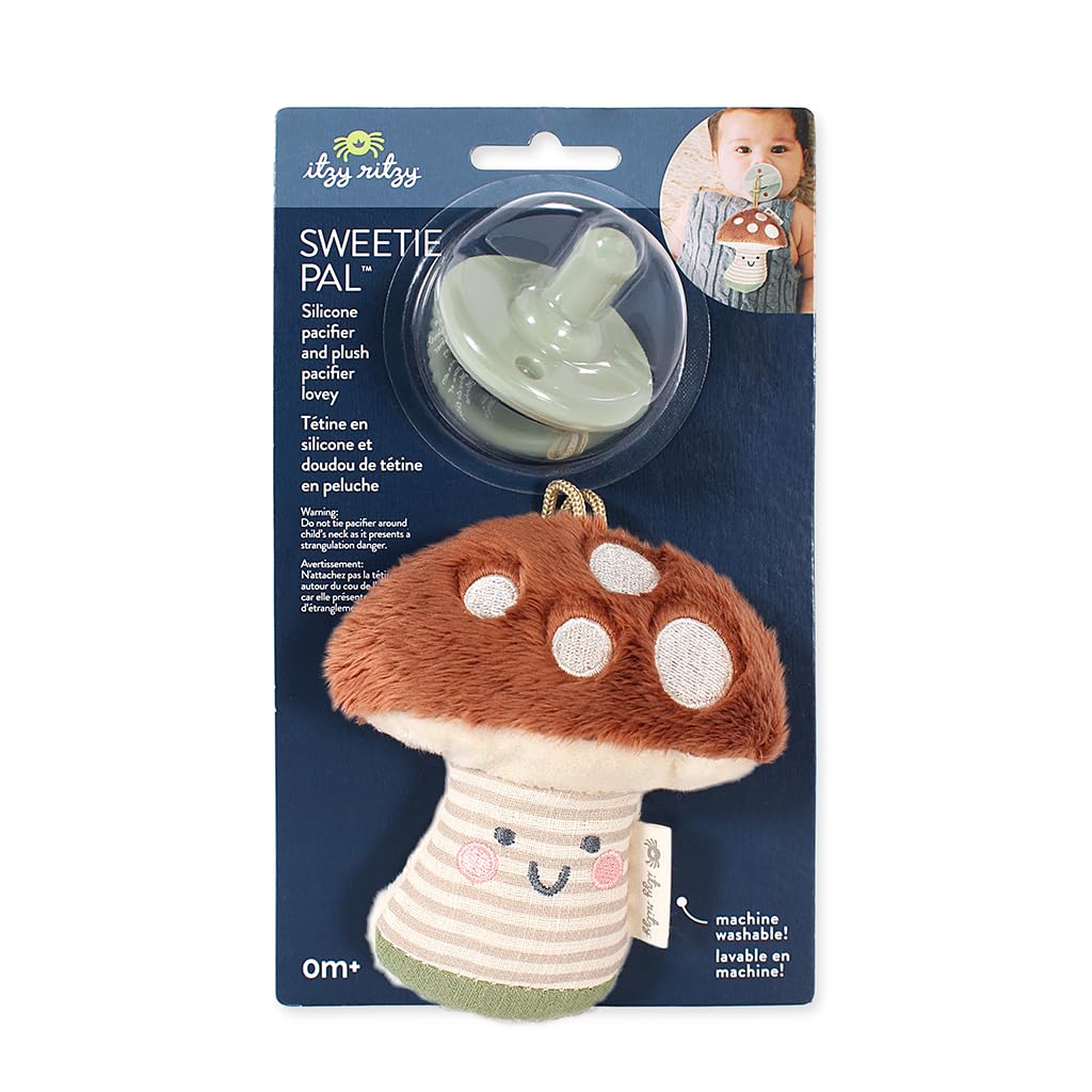 Itzy Ritzy Pacifier & Lovey Set - Includes Silicone Pacifier with Stuffed Animal Lovey - Detachable Plush Unicorn Pacifier Holder & Coordinating Pink Silicone Pacifier, Ideal for Ages 0 Months & Up
