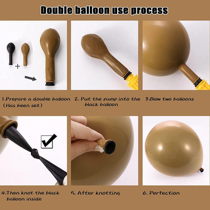 Double Stuffed Nude Balloon Garalnd Blush Beige Balloons Cream Brown Balloon Arch Kit Different Sizes Ivory Latex Balloons For Neutral Baby Shower Gender Reveal Birthday Boho Party Decorations