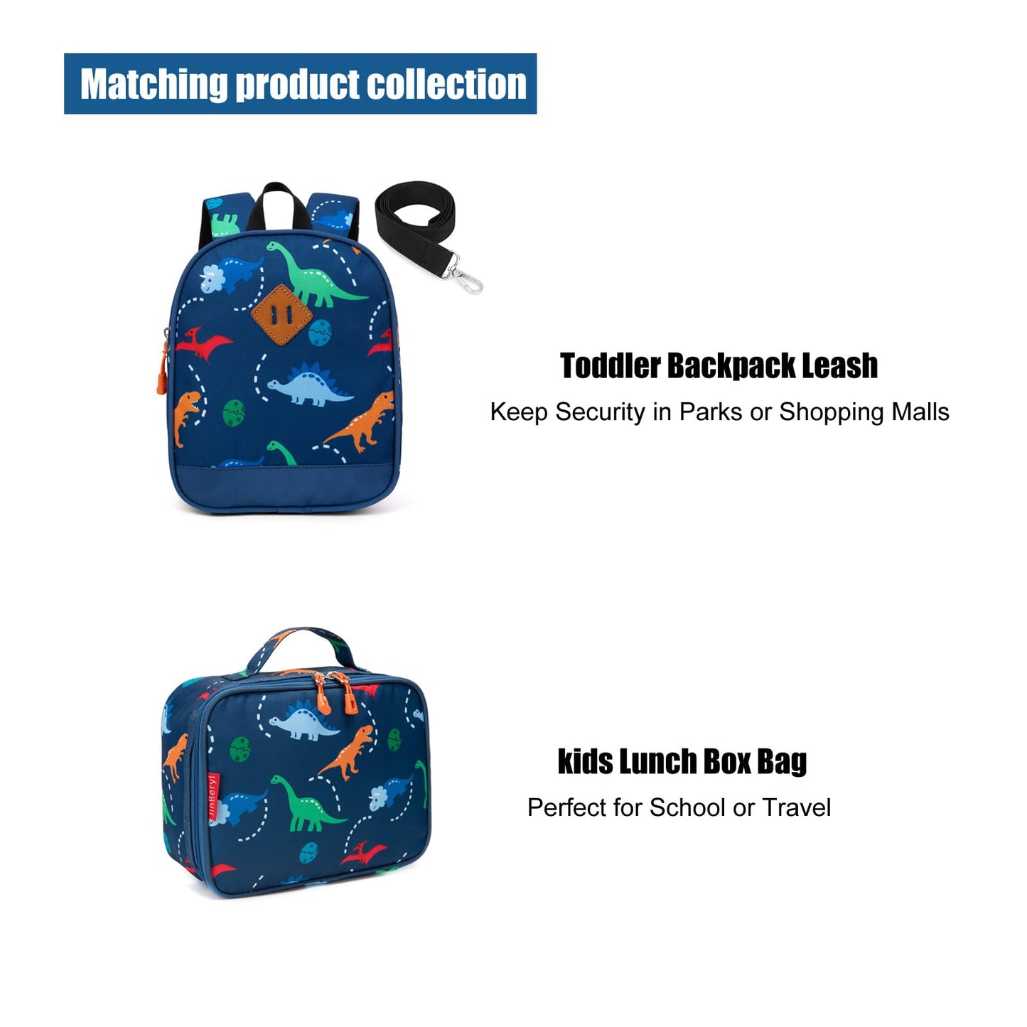 Toddler Backpack for Boys, 12 Inch Kids Dinosaur Backpack for Preschool or Kindergarten, Black