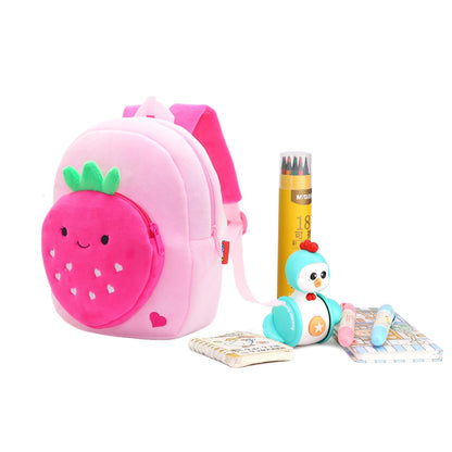 Cute Toddler Backpack Plush Animal Cartoon Mini Travel Daycare Bag for Baby Girl Boy 2-6 Years (Shark Blue)