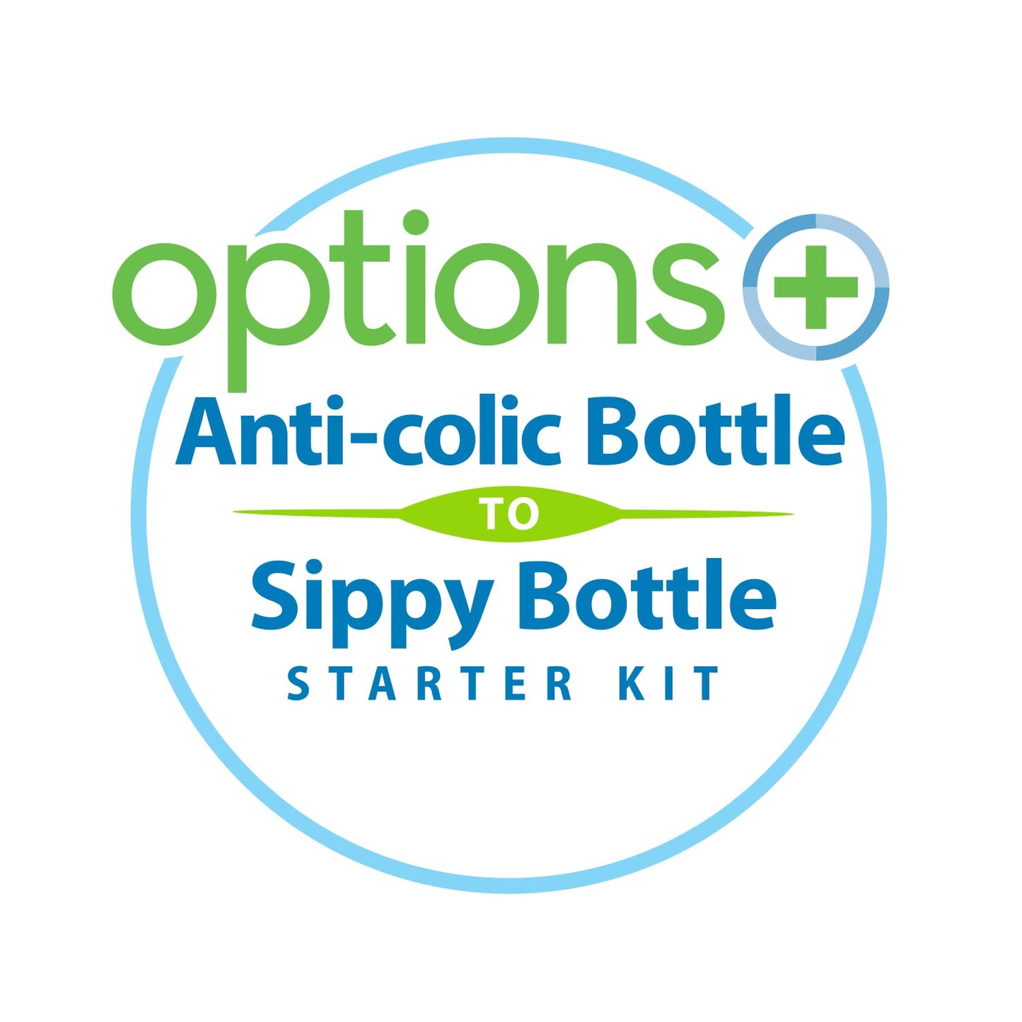Dr. Brown’s Anti-Colic Options+ Wide-Neck Sippy Bottle Starter Kit, 9oz/270mL, with Level 3 Medium-Fast Flow Nipple and Soft 100% Silicone Sippy Spout, Pink, BPA Free, 6m+