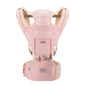 Baby Carrier, Ergonomic 6-in-1 Baby Carrier with Hip Seat for Newborn Infant Toddler, Adjustable Detachable Baby Holder Carrier for Dad Mom
