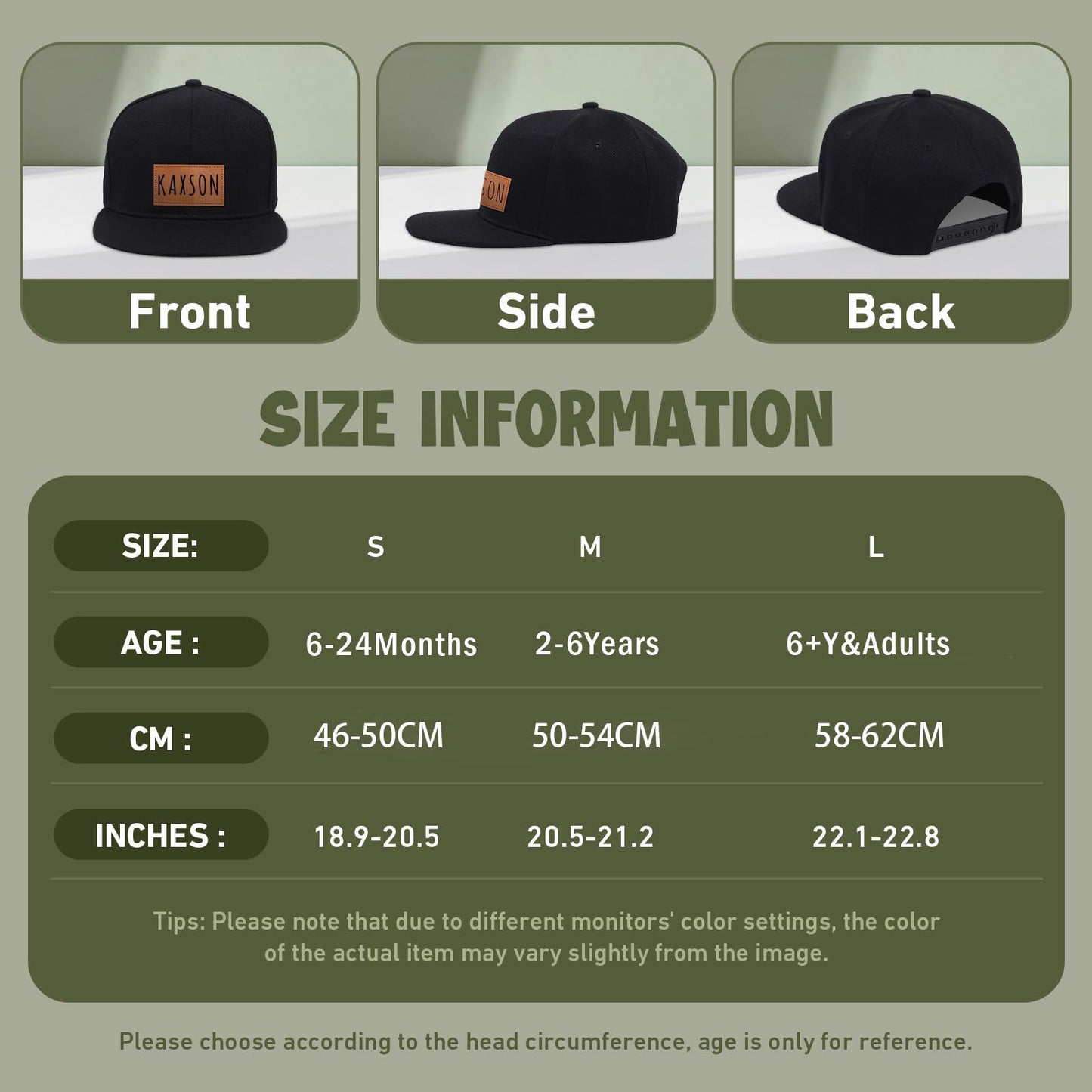 Personalized Baby Baseball Cap Toddler Baseball Hat for Boys & Girls - Infant Sun Hat