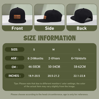 Personalized Baby Baseball Cap Toddler Baseball Hat for Boys & Girls - Infant Sun Hat