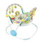 CAM2 Baby Bouncer Baby Jumpers Infant Activity Center with Music Lights Sounds, 360° Rotating Seat,Surrounded by 12 Different Types of Toys,Activity Center for 4 Month+,White