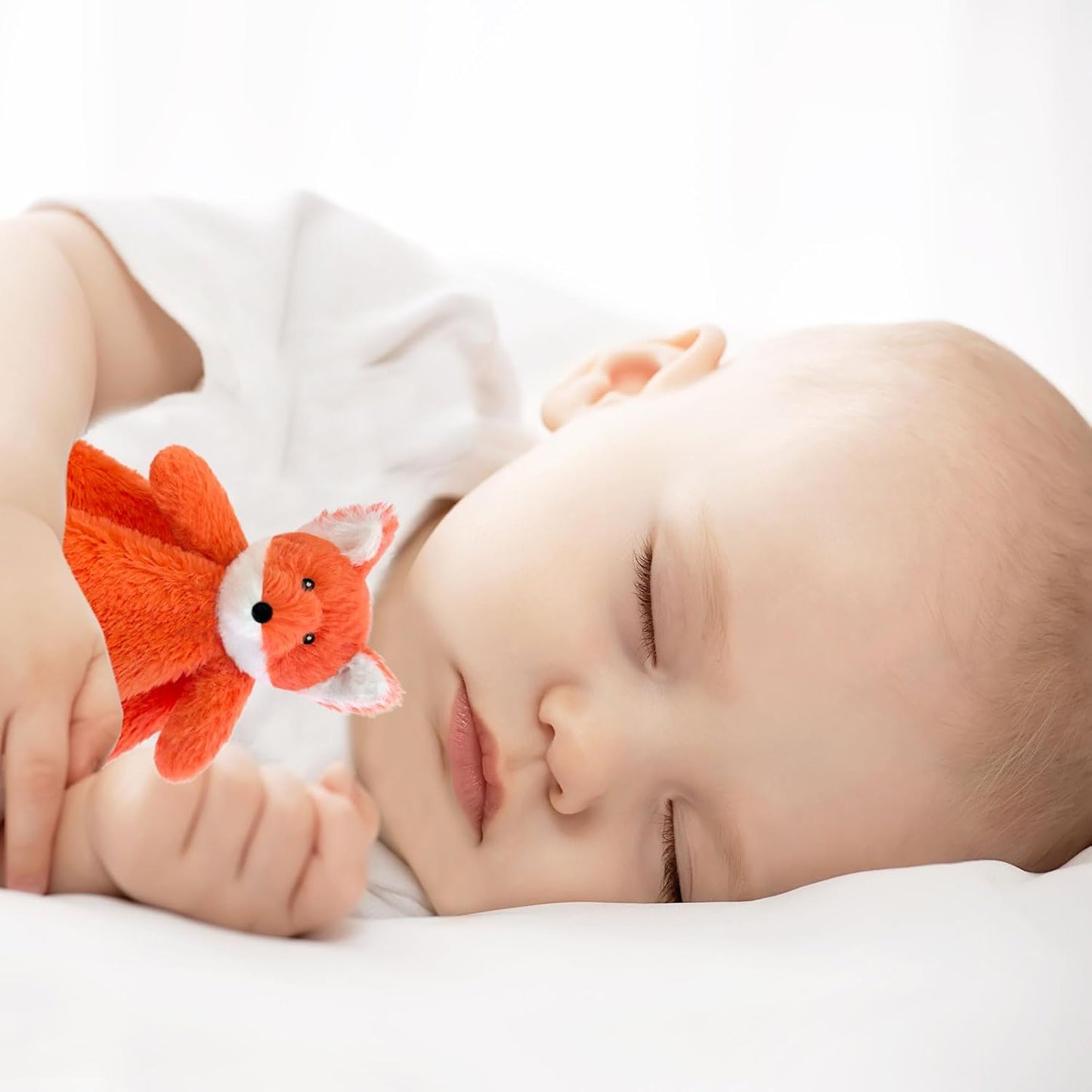 Baby Pink Fox Soft Stuffed Animal Security Blanket, Plush Fox Character Lovey Blanket, Baby Shower/Nursery Gift, Newborn Infant Toddler Snuggle Blankie for Girls Boys, 14 Inches