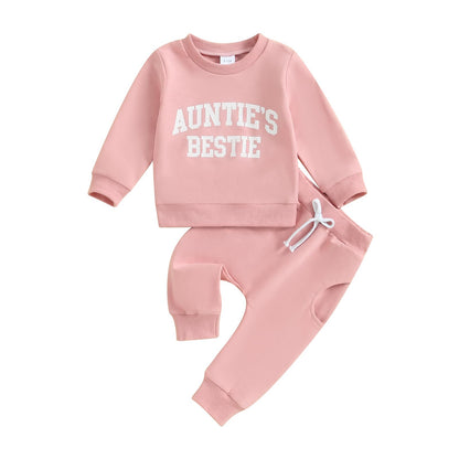Kaipiclos Toddler Baby Girl Fall Winter Outfit Mamas Girl Long Sleeve Pullover Sweatshirts Jumper Pants Clothes Set