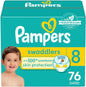 Pampers Baby Diapers - Swaddlers - Size 1, 198 Count, Ultra Absorbent Disposable Infant Diaper