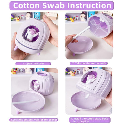 Mini USB Humidifier 220ml with LED Night Light, Small Cute Humidifier Bulit in Adorable Doll for Kids, Plant, Bedroom, Office, Desk, Babies Room, No Battery(Green-Huhu)