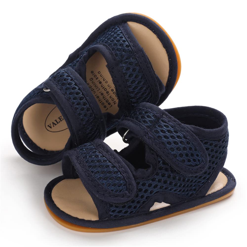Timatego Baby Boys Girls Sandals Non Slip Soft Sole Outdoor Athletic Shoes Infant Toddler First Walker Crib Summer Shoes 3-18 Months