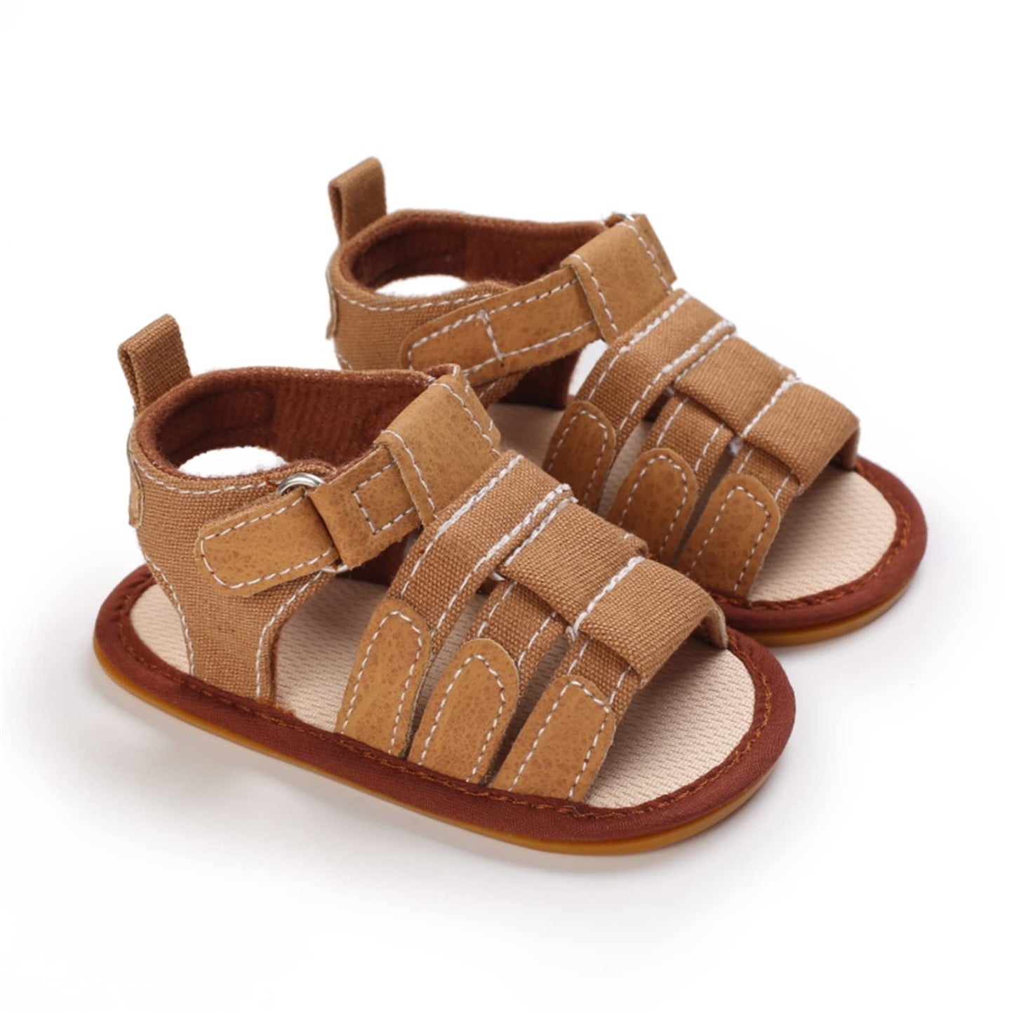 myppgg Baby Boys Girls Summer Sandals Non-Slip Soft Sole Infant Slippers Cotton Crib Shoes for Toddler First Walkers