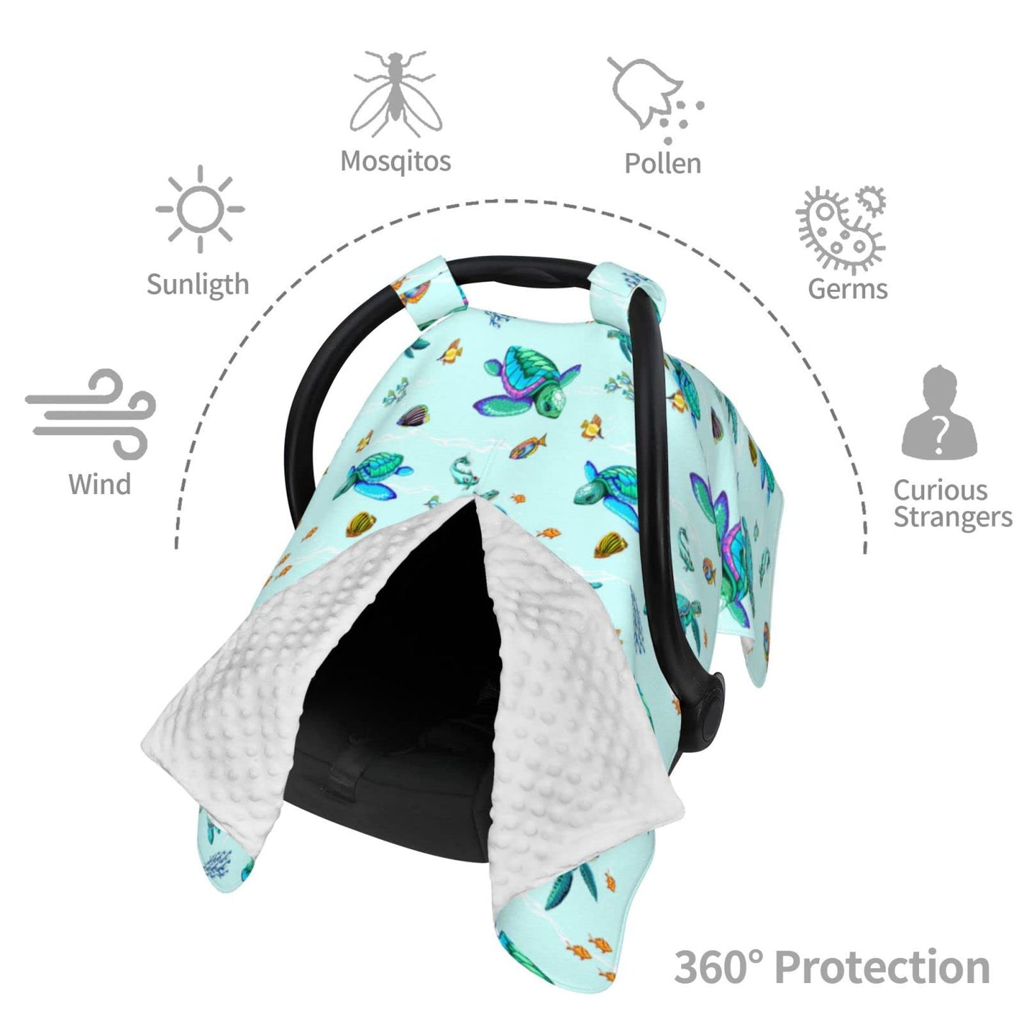 Butterfly Car Seat Cover for Baby in Winter Summer, Nursing Cover for Mom Butterfly Baby Stuff for Baby Girl Boy