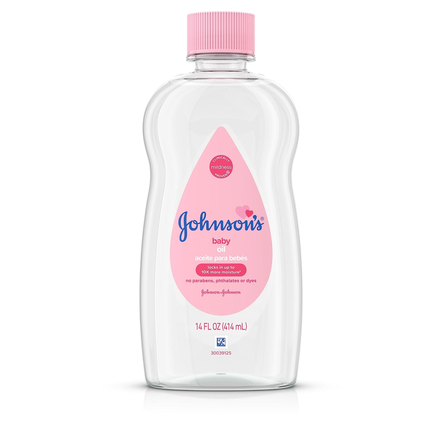 Johnson's Baby Oil, Pure Mineral Oil to help Prevent Moisture Loss for baby, Kids & Adults, Gentle & Soothing Baby Massage Oil for Dry Skin Relief, Original Scent, 14 fl. oz(Pack of 6)