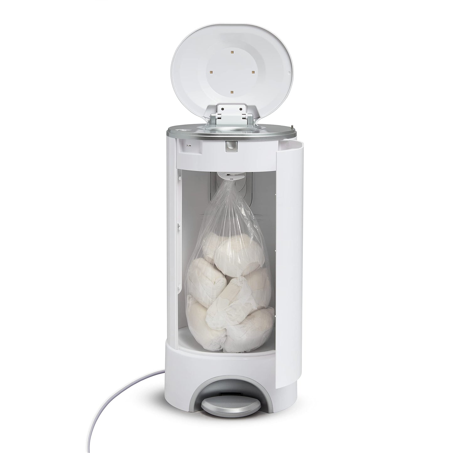 Munchkin® UV Diaper Pail #1 in Odor Control, Includes 1 UV Snap, Seal & Toss™ Bag and 1 UV Refill Ring