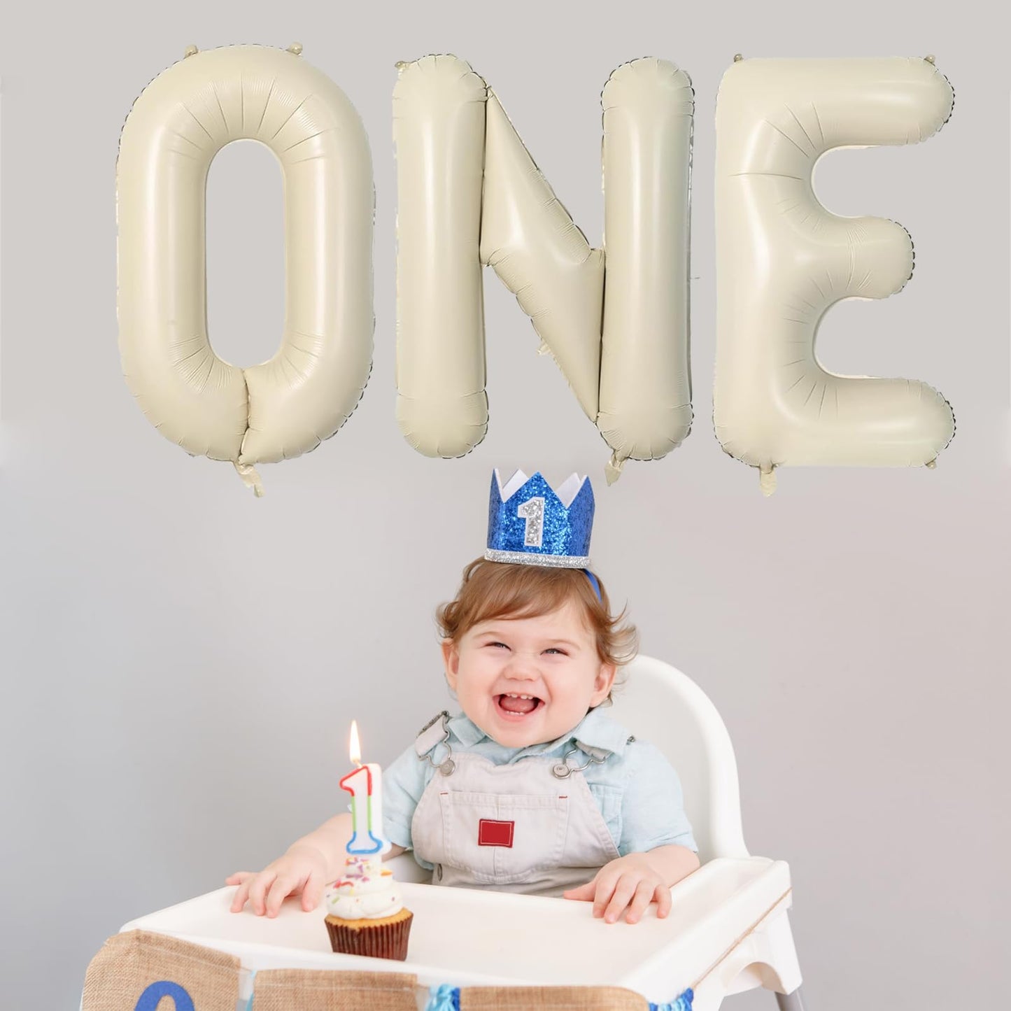 40 Inch Oh Baby Balloon, Shower Decorations, Large Sign for Backdrop, Shiny Banner for Gender Reveal Party Supplies (Gold)