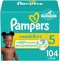 Pampers Baby Diapers - Swaddlers - Size 1, 198 Count, Ultra Absorbent Disposable Infant Diaper