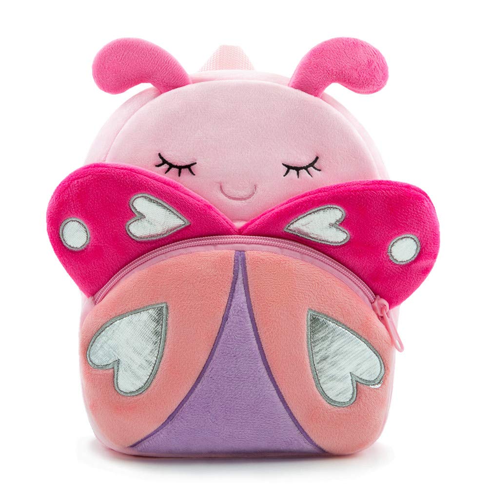 NICE CHOICE Cute Toddler Backpack Toddler Bag Plush Animal Cartoon Mini Travel Bag for Baby Girl Boy 2-6 Years(Grey Elephant)