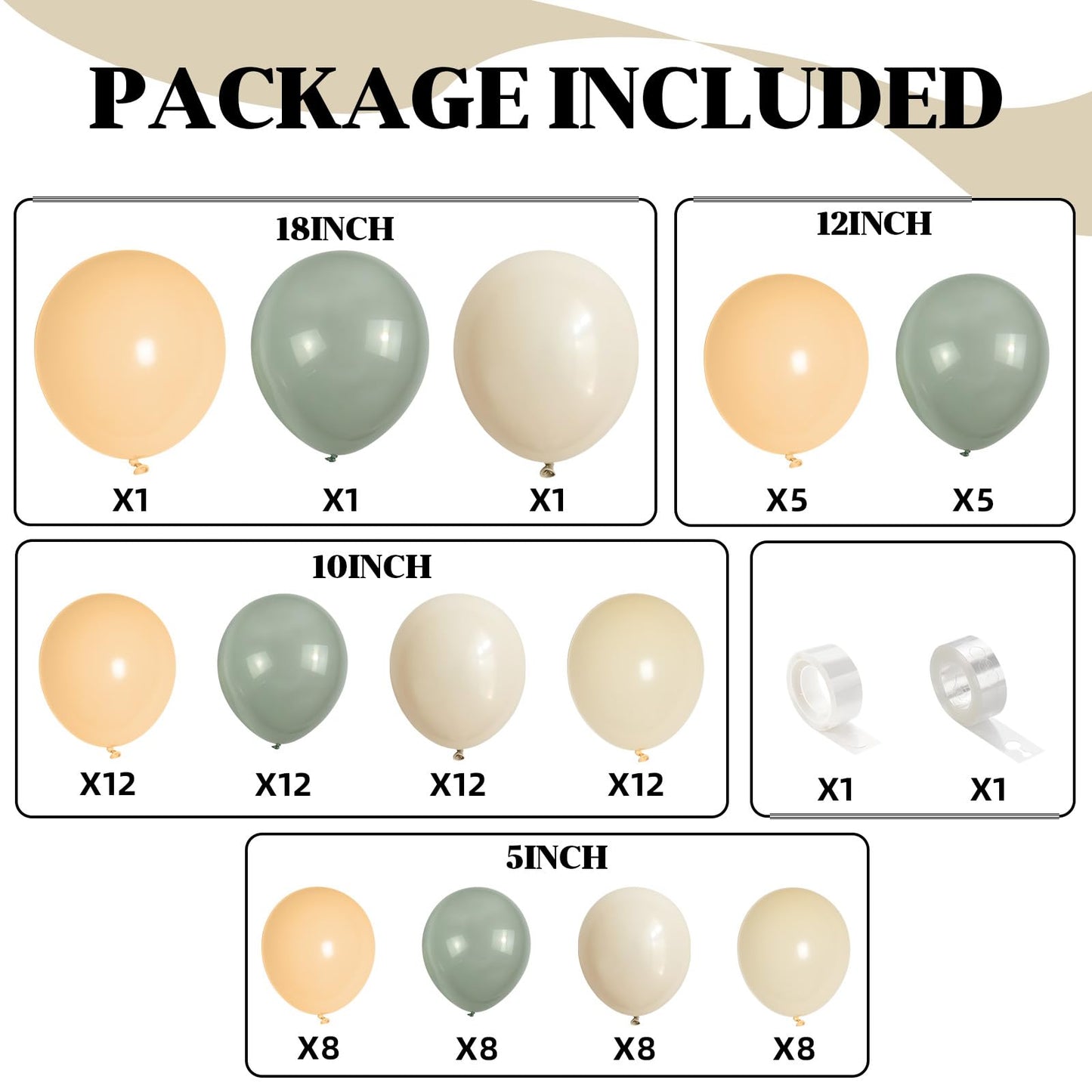 Pink White Balloon Arch Kit, Double Stuffed Pastel Pink Ivory White Balloon Garland, Baby Pink Cream White Balloons with 3pcs 18Inch Clear Balloons for Girls Birthday Baby Shower Party Decorations