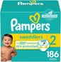 Pampers Baby Diapers - Swaddlers - Size 1, 198 Count, Ultra Absorbent Disposable Infant Diaper