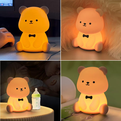 Cute Frog Night Light for Kids, Color Changeable Soft Silicone Sleeping Night Lamp for Nursery, Dimmable Timer Rechargeable Colorful Baby's Light Room Decor Children Gifts