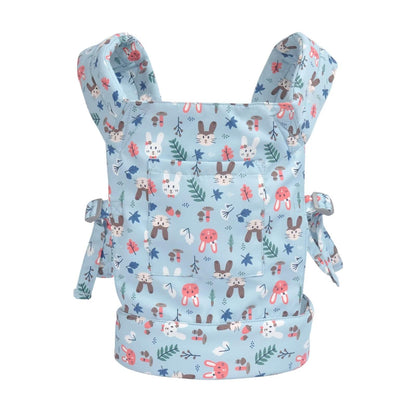 Baby doll carrier for baby girl Premiums soft straps and skin-friendly webbing stuffed animal carrier for kids and toddler facing in facing out and backpack 18 inch doll little flowers design