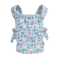 Baby doll carrier for baby girl Premiums soft straps and skin-friendly webbing stuffed animal carrier for kids and toddler facing in facing out and backpack 18 inch doll little flowers design